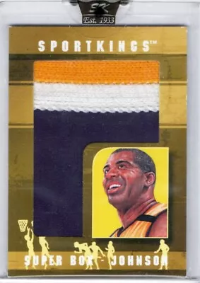 2008 Sportkings MAGIC JOHNSON Super Box 1/1 Jumbo Patch GU Shorts Card Lakers • $119.95