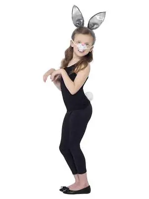 Kid's Bunny Rabbit Accessory Kit Fancy Dress Party Unisex Easter • £4.91