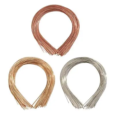 50x Plain Metal Headbands For Crafts Bulk Smooth Hair Hoop Blank Headbands For • £7.14