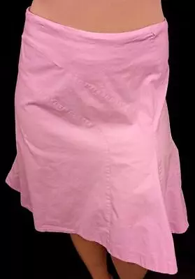 Venezia Pink Side Zipper Spandex Stretch Paneled Midi Skirt 28 • $15.99