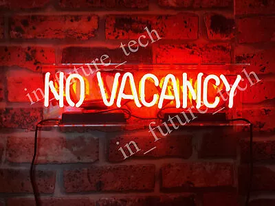 $94.49 • Buy No Vacancy With Switch On/off For Word NO Neon Light Sign Acrylic Open Decor