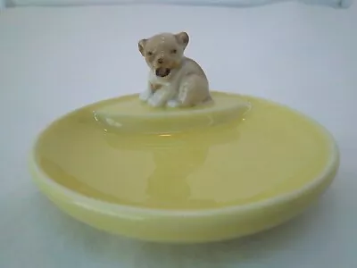 WADE YELLOW WHIMTRAY WITH LION CUB - C1985 • £1.99