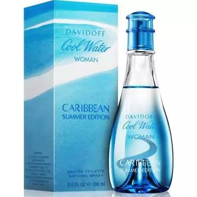 Davidoff Cool Water Caribbean Summer Edition Woman 100ml Edt Spray - New Boxed • £20.75