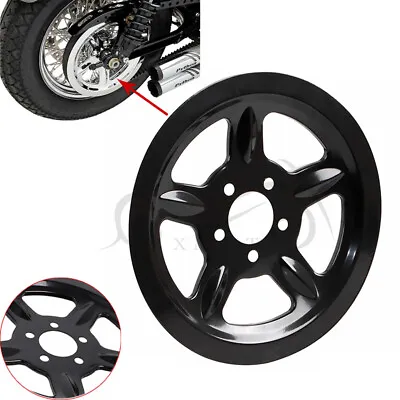 $33.98 • Buy Black Outer Rear Pulley Insert Cover Fit For Harley Sportster Iron 883 XL/883N