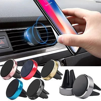 Universal Magnetic In Car Mobile Phone Holder Air Vent Phone Mount • £1.48