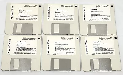 Microsoft Word 5.1 For Macintosh - 6 3.5  Floppy Disks • $18