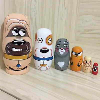 Russian Nesting Babushka Matryoshka Hand Paint Wooden Dolls Set 6 Piece 15cm • £13.99