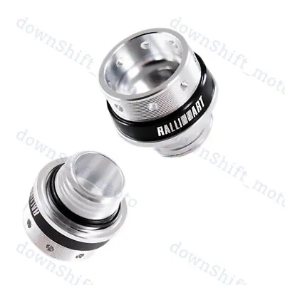 Silver Ralliart Racing Engine Oil Cap Oil Fuel Filler Cover Cap For Mitsubishi • $14.88