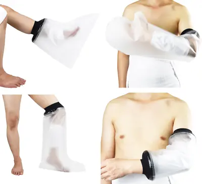 £14.99 • Buy Waterproof Plaster Cast Protectors - Dressing Covers For Arm Leg Knee Foot Elbow