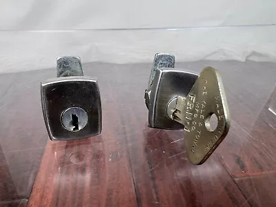 $35 • Buy Vintage Yale Cabinet Drawer Desk Cylinder 2 Locks 1 Key