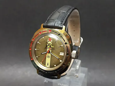 Soviet Vintage Watch Vostok Komandirskie TankMechanical Watch USSRRare Watch • $65