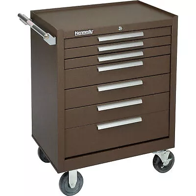 Kennedy 27  7-Drawer Roller Cabinet W/ Ball Bearing Slides - Brown • $1134.74