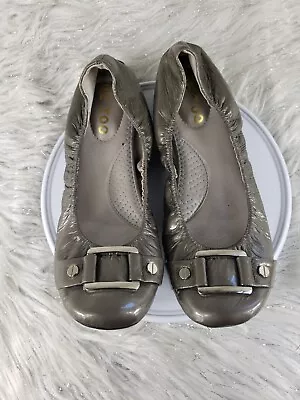 ME TOO Lysette 2 Womens Silver Slip On Ballet Comfort Casual Flats Size 8 M • $24.99