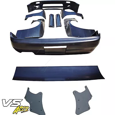 VSaero FRP TKYO V3 Wide Body Kit 12pc W Wings S13 2dr Coupe For Silvia Nissan 8 • $2082