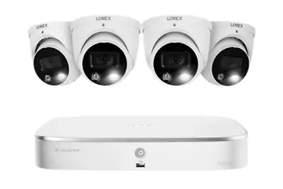 Lorex 4K Security Camera System 4 Audio Camera Color Night Vision 8 Channel 2TB • $776.24