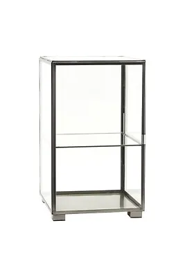 Glass Storage Cabinet & Stainless Steel With Glass Door By House Doctor • $200.35