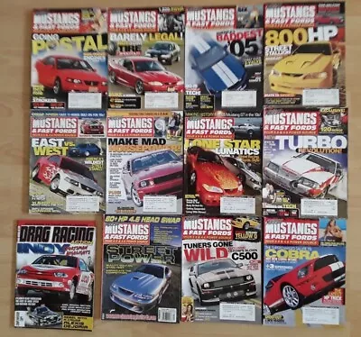 Mustang And Fast Ford Magazine Lot 12 Issues Please Read Descrip. 010506 • $35