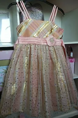 £14.99 • Buy Girls Bonnie Jean Sparkly Party Dress, Size 5 Only Used Once So Nearly New