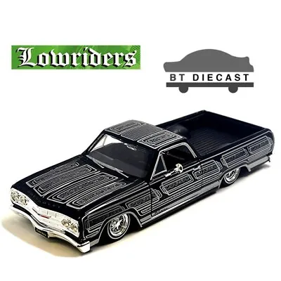 Maisto Design Low Riders 1965 Chevrolet El Camino Pick Up Truck 1/25 Black 32543 • $22.99