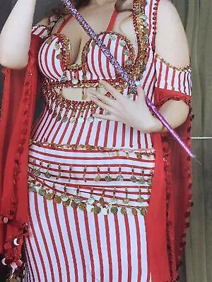 Egyptian Sexy Belly Dance Costume Saidi Dress Baladi Galabeya جلابية رقص... • £28.57