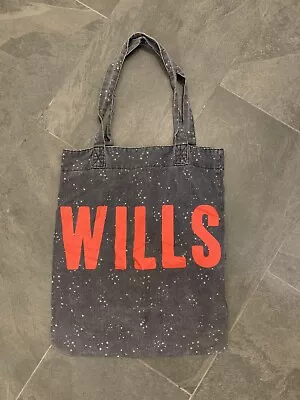 £4.99 • Buy JACK WILLS Navy Stars Tote Shopping Bag Looks Like Denim