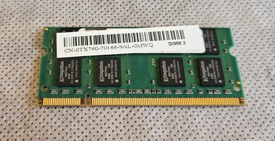 £8.50 • Buy Kingston TTX760-ELF, 2GB, PC2-6400, DDR2 RAM, 800 MHz, SODIMM, CN-0TX760