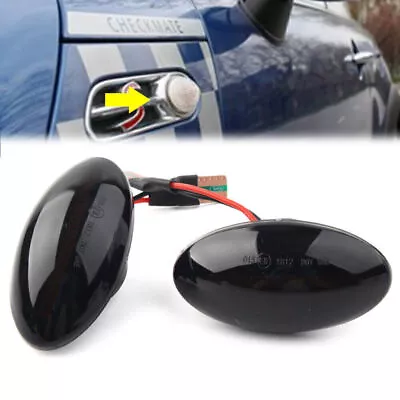 Fit Mini Cooper R50 R52 R53 LED Side Marker Turn Signal Light Sequential Dynamic • $10.03