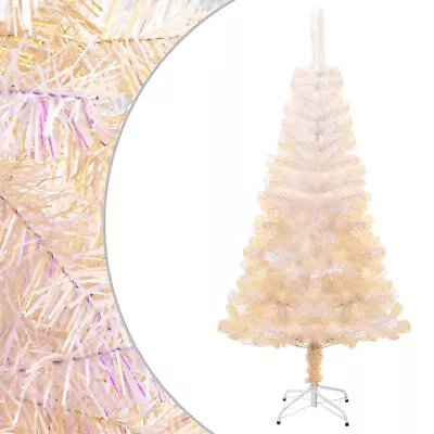 Artificial Christmas Tree With Iridescent Tips White 120  PVC I2G8 • $60.59