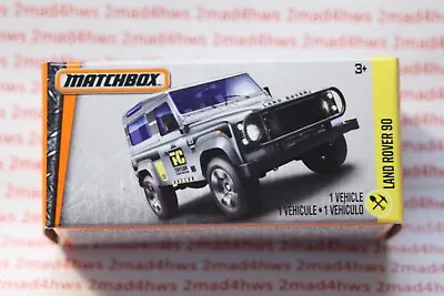 2017 Matchbox POWER GRABS Silver LAND ROVER 90 MIB  48/125 Construction  • $2.49