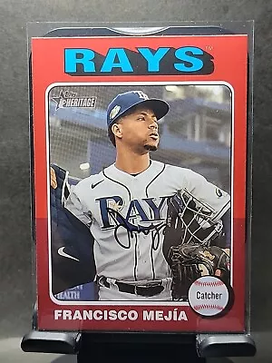 2024 Topps Heritage 40 Francisco Mejia Red Border Parrallel SP Tampa Bay Rays • $10