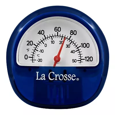 104-106BL La Crosse Indoor/Outdoor Analog Thermometer With Magnet - Blue • $9.95