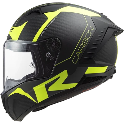£419.99 • Buy Ls2 Thunder Ff805 Carbon Fibre Full Face Motorcycle Crash Helmet Black Yellow