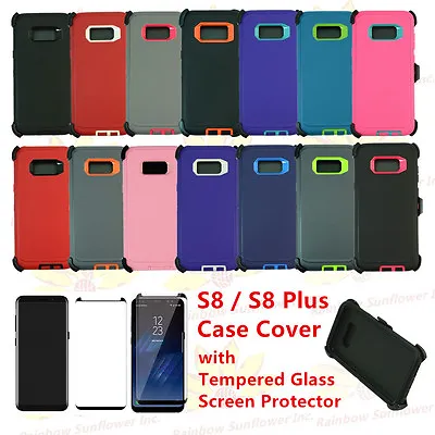 For Samsung Galaxy S8 / S8 Plus Defender Rugged Case Cover (clip Fits Otter Box) • $23.76