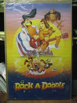 Vintage Rock A Doodle 1992 Poster Cartoon 13282 • $39.97