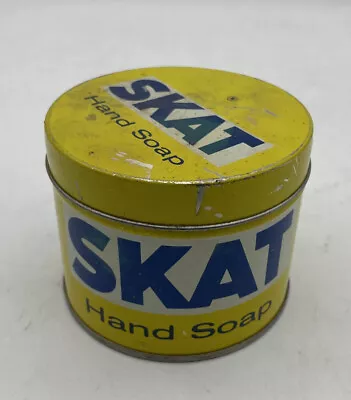 Vintage Skat Hand Soap Can Tin • $20.06
