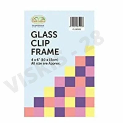 £11.55 • Buy Combo Sizes Glass Photo Frame Picture For Home Decor And Office Poster Gift Item