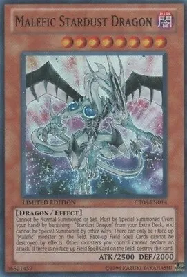 Yu-Gi-Oh! TCG Malefic Stardust Dragon 2011 Collectors Tins Ct08-En014 Limited... • $2.99