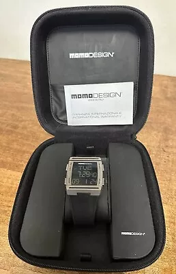 RARE MOMO DESIGN TITANIUM GMT DIGITAL WATCH MD-078 CNC Crystal • $359