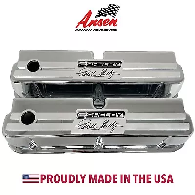 Ford 351 Windsor Tall Polished Valve Covers - Custom Carroll Shelby Billet Top • $325