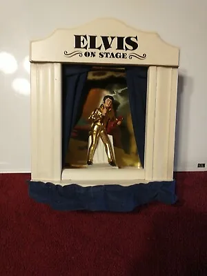 Elvis Presley McCormick Mini Empty Elvis On Stage Decanter With Stage Blue • $150