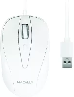 USB Wired Mouse 3 Button Scroll Wheel 5ft Cord For Laptop Desktop Mac Windows • $22.73