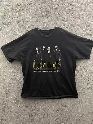 U2 T-Shirt Tour Band Short Sleeve Black Graphic Tees 2015 Size 2XL Adult Roc • $11.99