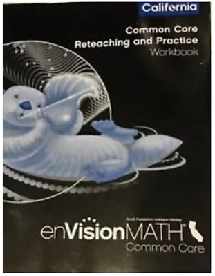 EnVision Math Grade 3 CA Common Core Reteaching Practice Workbook Pearson Savvas • $14.99