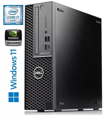 DELL PRECISION 3431 I7 9700 8CORE 64GB 512GB SSD 2TB HDD P1000 4GB WIFI WIN 11 • $649