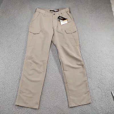 5.11 Tactical Pant Men 34x34 Khaki Beige Fast Tac Cargo Straight Fit Ripstop NEW • $31.88