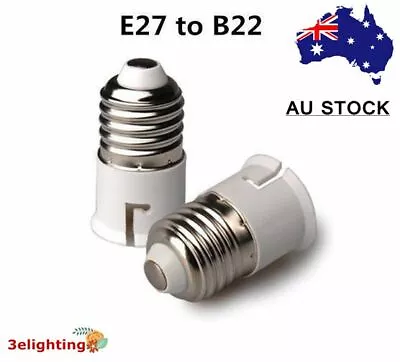 E27 To B22 Adapter Bulb Light Lamp Base Edison Screw Bayonet Converter Adapter • $6.99