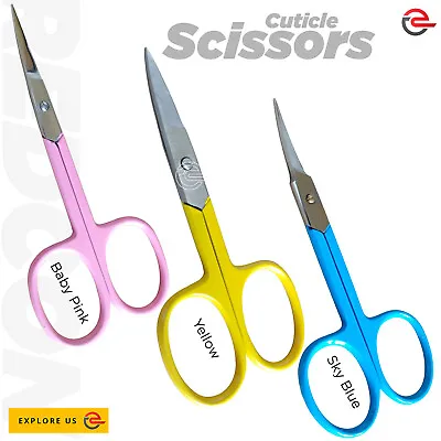 £2.99 • Buy Professional Beauty Moustache Nail Scissors Grooming Cuticle Facial Hair Eyebrow