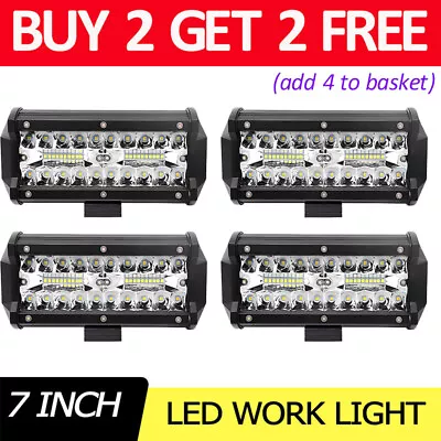 7inch Led Light Bar Flood Spot Combo Offroad Work Driving Lamp 4WD Truck 12V 24V • $21.98