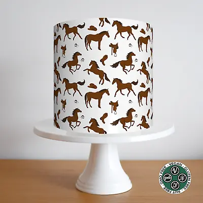 Horse Pony Cake Topper Border Strip Pattern Wrap Birthday Party Decoration Gift • £10.99