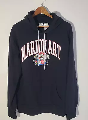 Nintendo Mario Kart Men's Black L/S Large Hoodie VGUC • $20